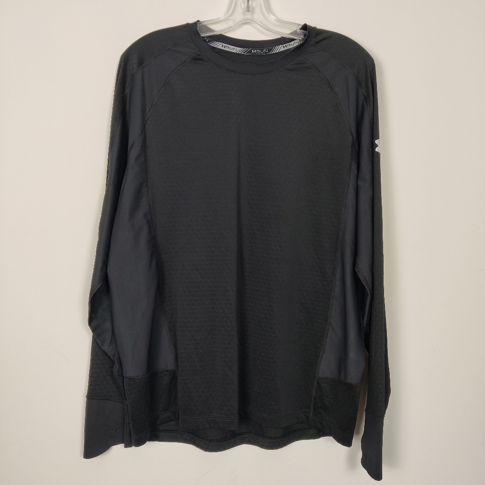 Under Armour Men's Long Sleeve Tee in Black Size Large Gorpcore Activewear